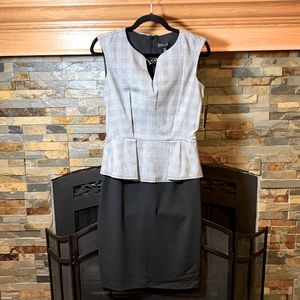 NWT size 4 black plaid top 1 pc dress